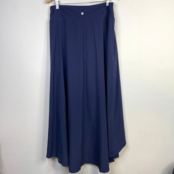 Halara Breezeful High Waisted High Low Ruffle Flowy Midi Quick Dry Skirt XL New - Picture 9 of 16